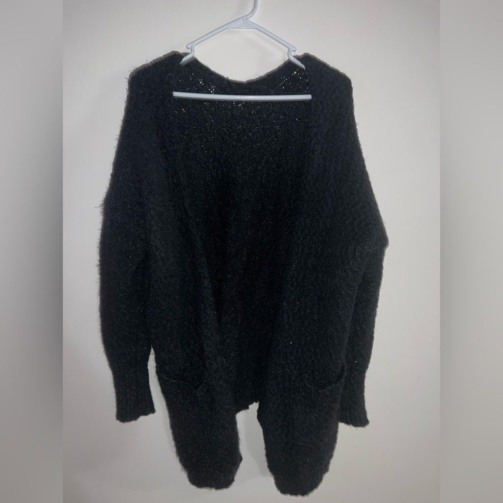 Black Cardigan Sweater